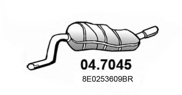 ASSO 04.7045 End Silencer